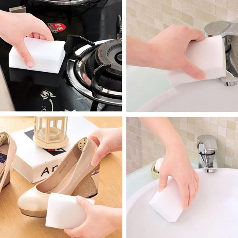 

10pcs Magic Sponge Eraser Melamine Cleaner For Kitchen Office Bathroom Cleaning Foam Sponge Stain Dirt Remover