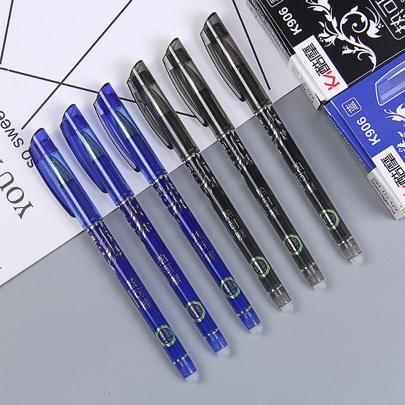 

Erasable Pen Refill 3/6Pcs/Set Erasable Washable Handle Erasable Pen 0.5mm Rod Magic Gel Pens for School Stationery Writing Tool