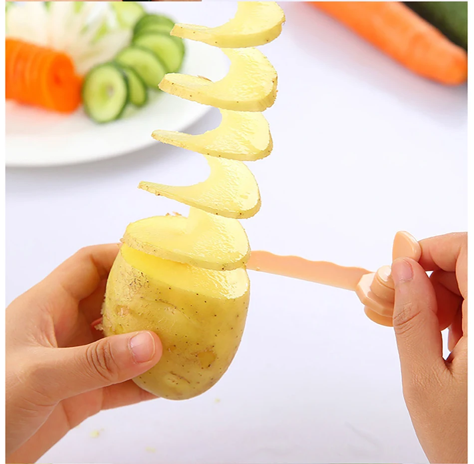

1pc Hot High Quality Carrot Spiral Slicer Kitchen Cutting Models Potato Cutter Cooking Accessories Home Gadgets