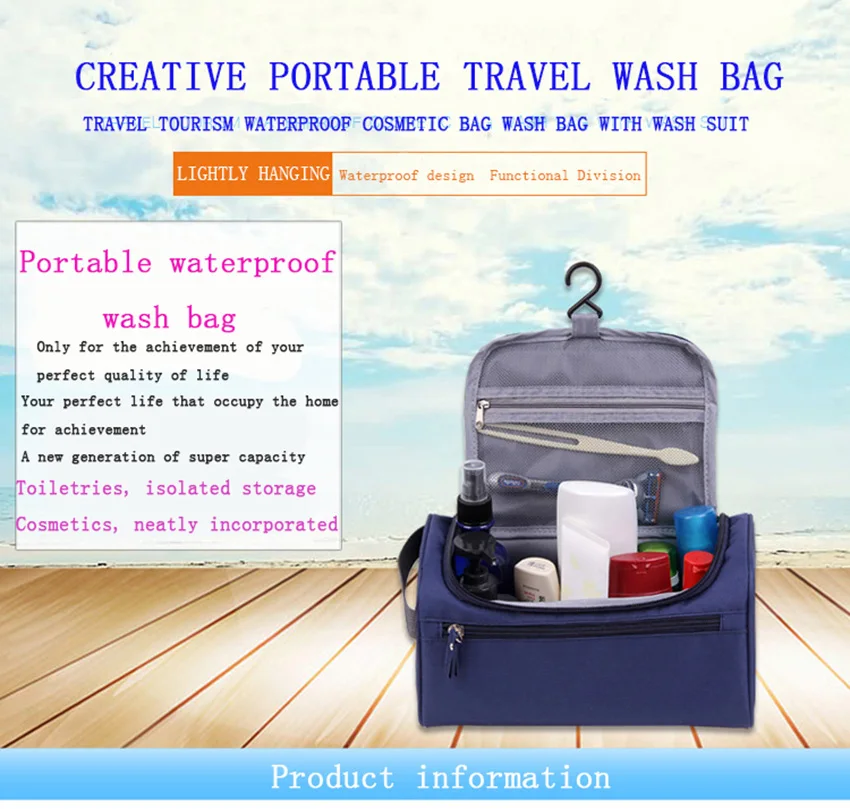fashion Women High Capacity Oxford bag Travel water-proof Cosmetic Bag beauty makeup bags Washing Bags Makeup bathroom Organizer