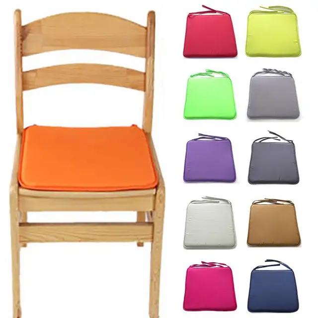 Square Chair Cushion Solid High Quality Foam Chair Seat Pads With Square Chair Cushion Solid High Quality Foam Chair Seat Pads With Cord Patio Home Car Sofa - Square Chair Cushion Solid High Quality Foam Chair Seat Pads With