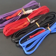 4 шт разных цветов(4 цвета s на выбор) Клип-корд для тату-машинки силиконовый гель для татуировки питания