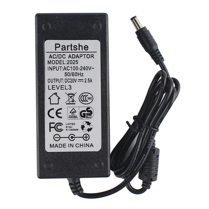 Adaptor Daya 20V 2, 5A Baru untuk Zebra 