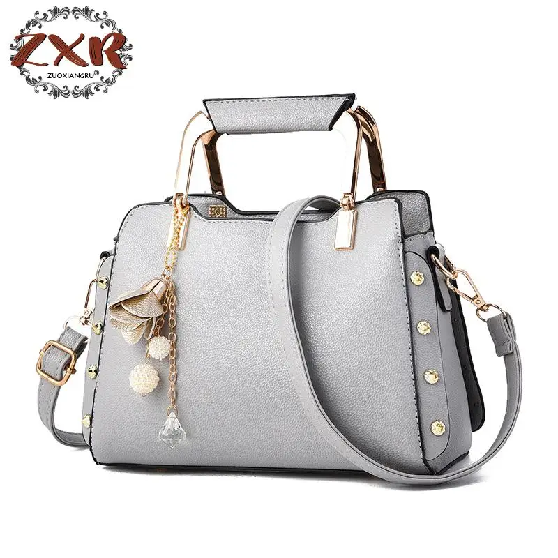 

Zuoxiangru Brand Women Hardware Ornaments Solid Totes Handbag High Quality Lady Party Purse Casual Crossbody Messenger Shoulder