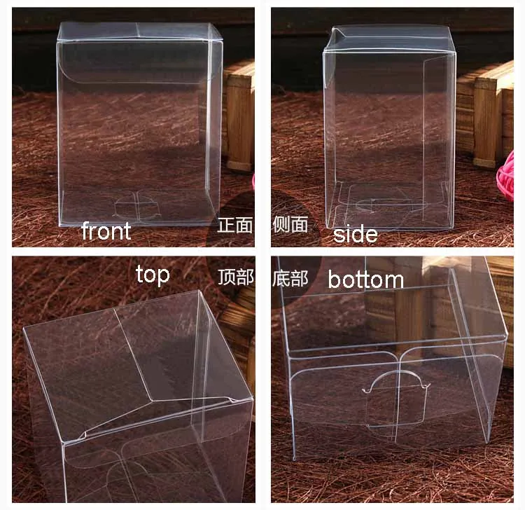 5 шт./лот, прозрачная подарочная коробка, ПВХ, коробка для творчества/конфет/свадебных сувениров, коробка для демонстрации/украшений/косметических товаров, посылка из ПВХ