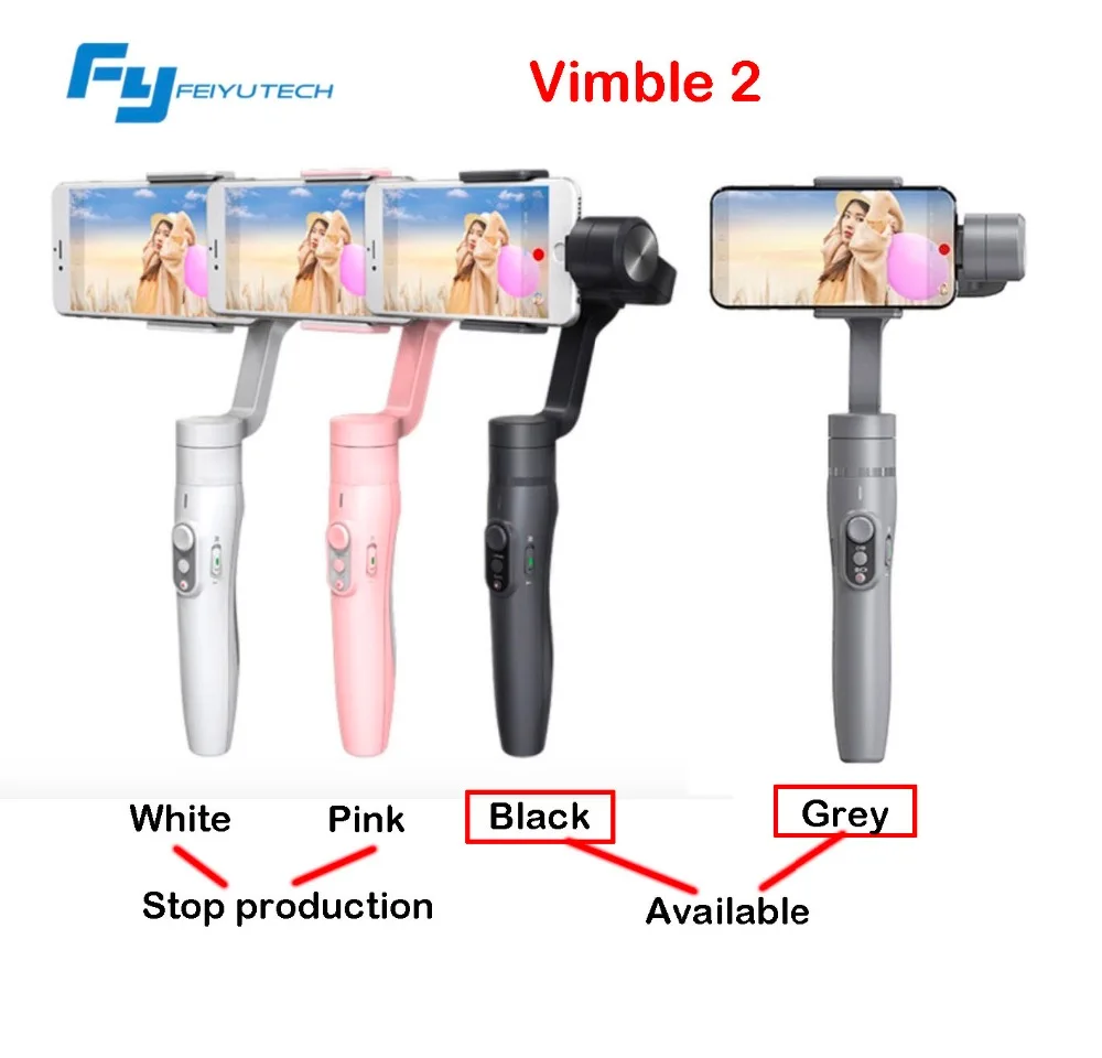 3 осевой ручной шарнирный стабилизатор FeiyuTech Vimble 2 Feiyu для смартфона со штативом 183
