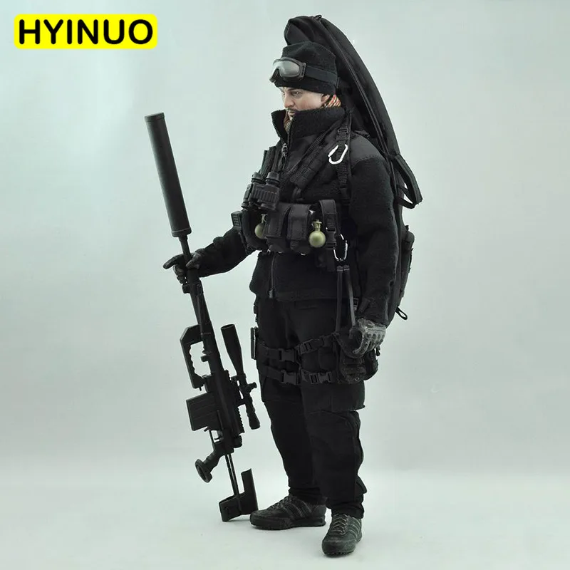 

1/6 Scale VH1017 US Special Forces Black Action Men Individual Equipment Clothing Set F 12" Action Figure Male Body