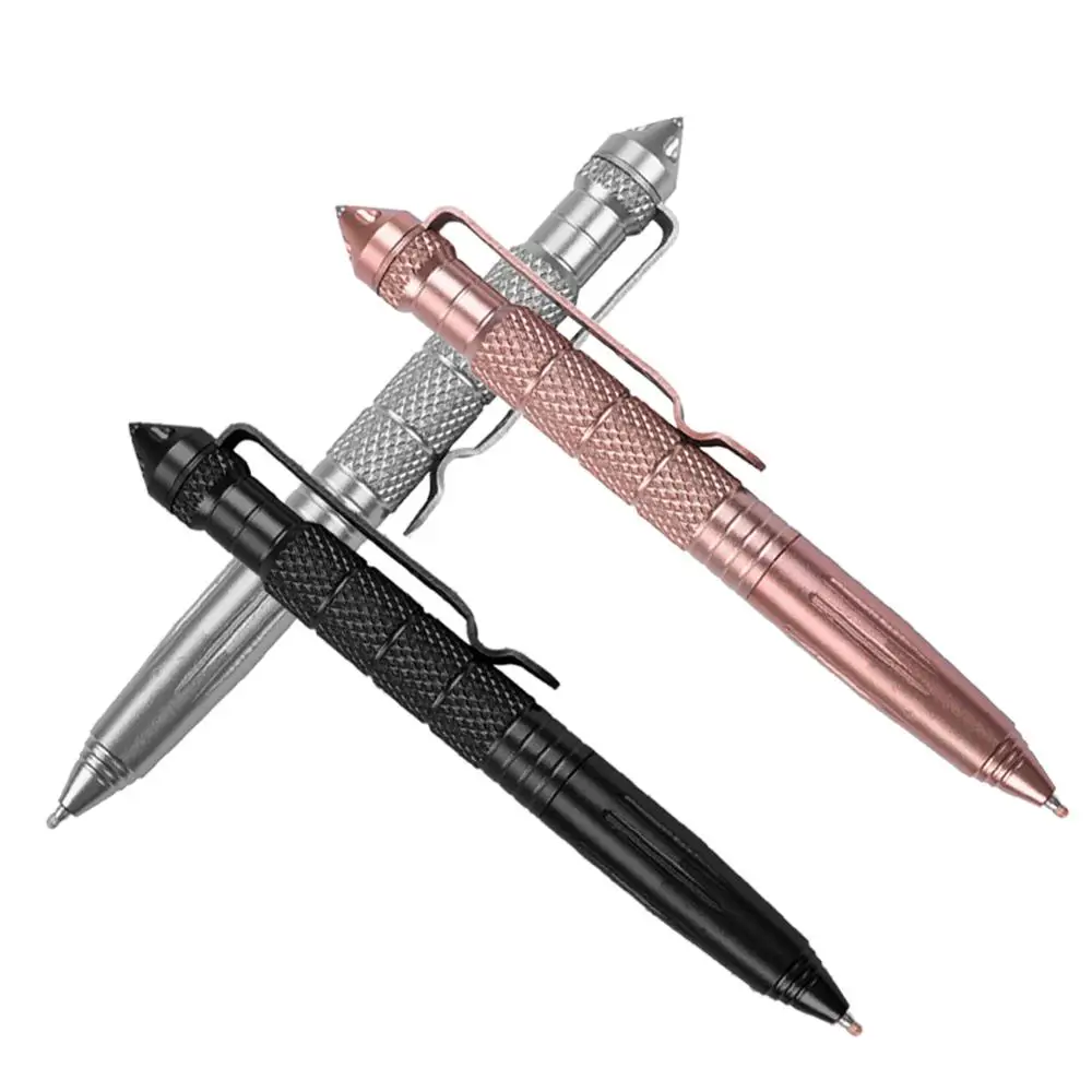 

1pcs Defence Personal Tactical Pen Portable Survival EDC Self Defense Pen Tool Window Breaker Anti-skid Security Protection