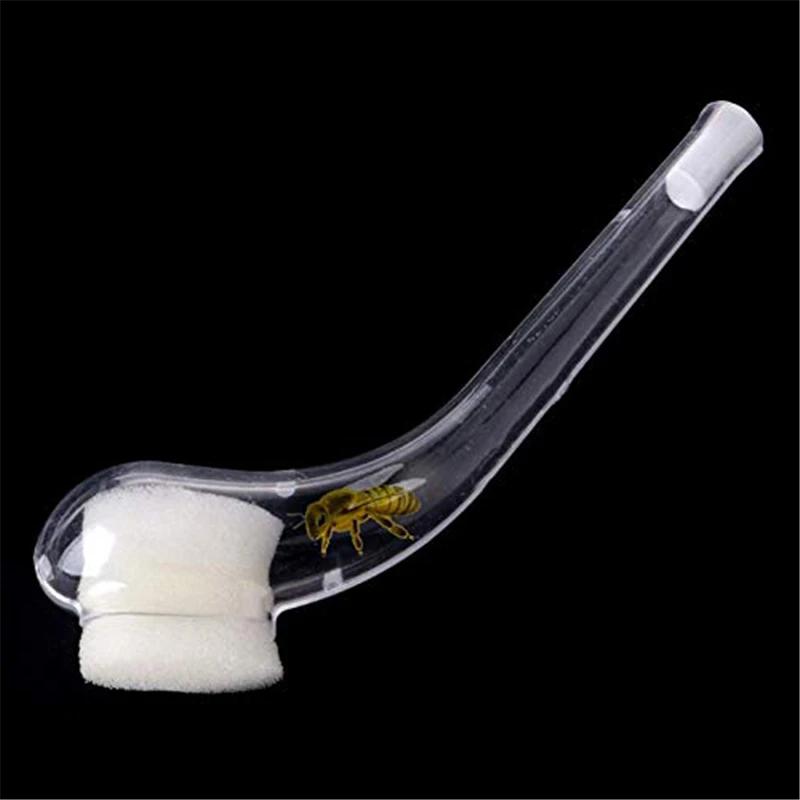 

DLKKLB 2 Pcs Pipe Capture Queen Tool Tobacco Pipe Type Fishing Net Device Transparent Pipe New Type Plastic Beekeeping Tools