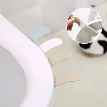 

1 pcs portable convenient Toilet lid device is mention Toilet set potty ring handle home Bathroom accessories sets Free shipping