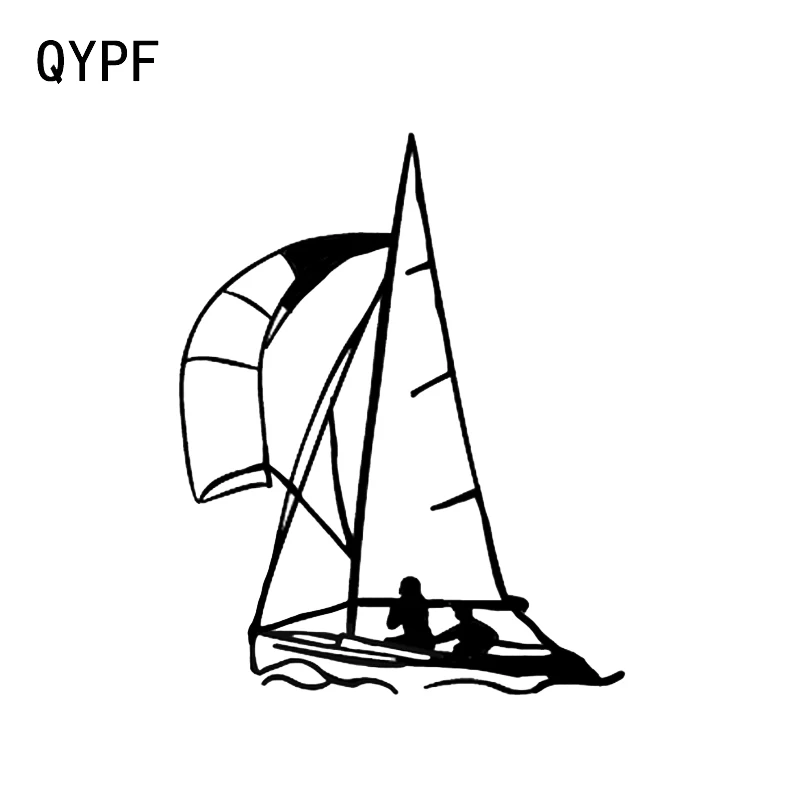 

QYPF 12.5*15.8CM Interesting Pirate Ship Ocean Sailor Decor Car Styling Sticker Reflective Vinyl Extreme Movement C16-1113
