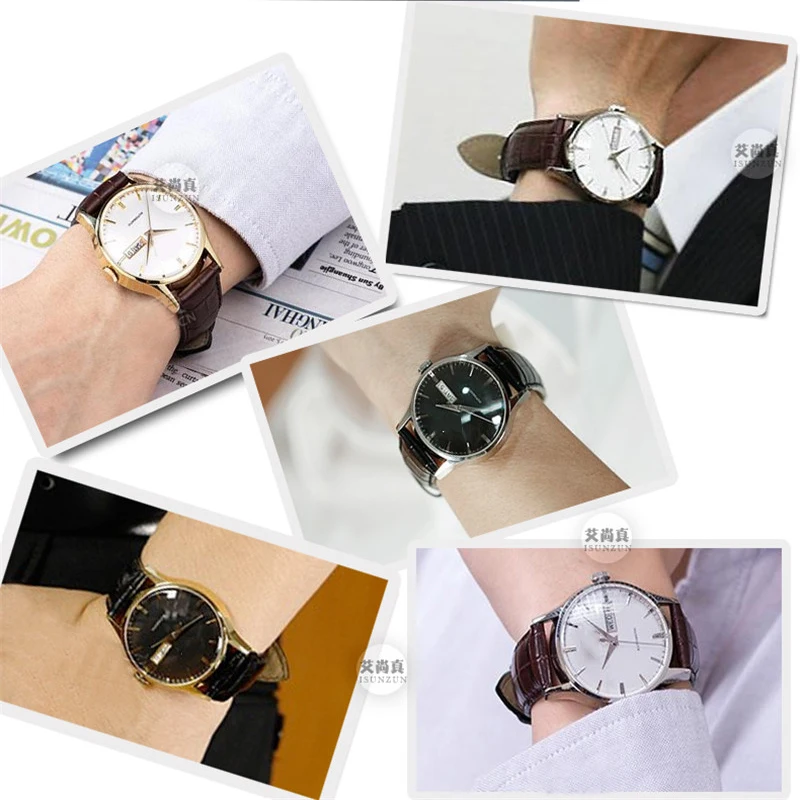 Женский ремешок ISUNZUN для часов Tissot Weisida 1853 T019.430 черный кожаный аксессуары ремешки