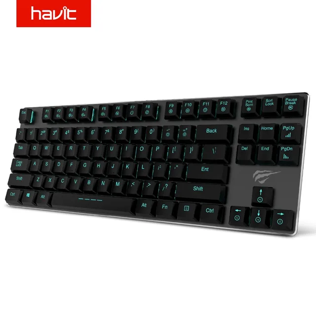 Best Price HAVIT Mechanical Keyboard 87 Keys Ultra Low Axis Metal Keyboard Wired USB Mini Gaming Keyboard Blue Switches for PC HV-KB390L Best Price HAVIT Mechanical Keyboard 87 Keys Ultra Low Axis Metal Keyboard Wired USB Mini Gaming Keyboard Blue Switches for PC HV-KB390L