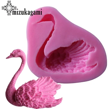 

UV Resin Jewelry Liquid Silicone Mold Pink Swan Charms Pendant Mold Resin Molds For DIY Animal Pendant Charms Making Jewelry