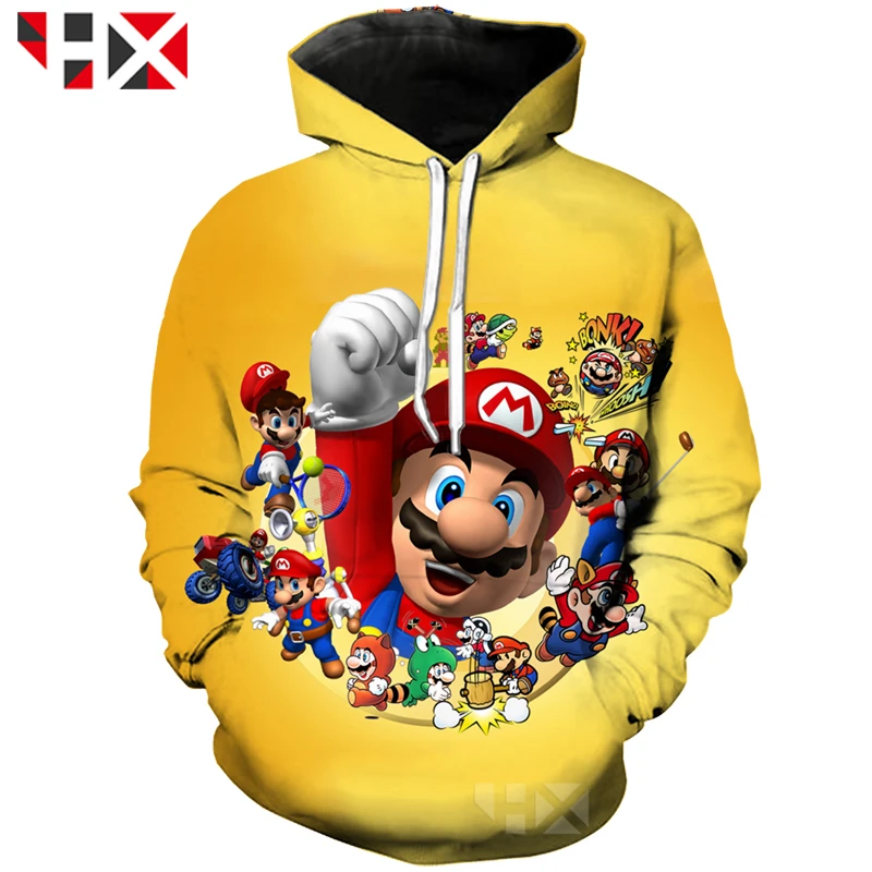 

HX 2019 Newest Video Games Super Mario Bros 3D Print T Shirt / Sweatshirt / Hooded Unisex Games T Shirt Harajuku Style Tops A245