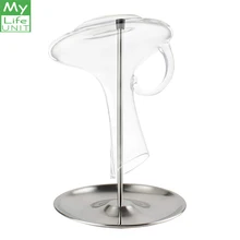 Mylifeблок винный графин сушильная подставка из нержавеющей стали сушилка держатель для графина Бар инструменты