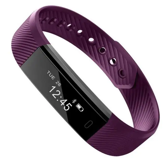 NAIKU ID115 Smart Bracelet Fitness Tracker Step Counter Activity Monitor Band Alarm Clock Vibration Wristband IOS Android phone