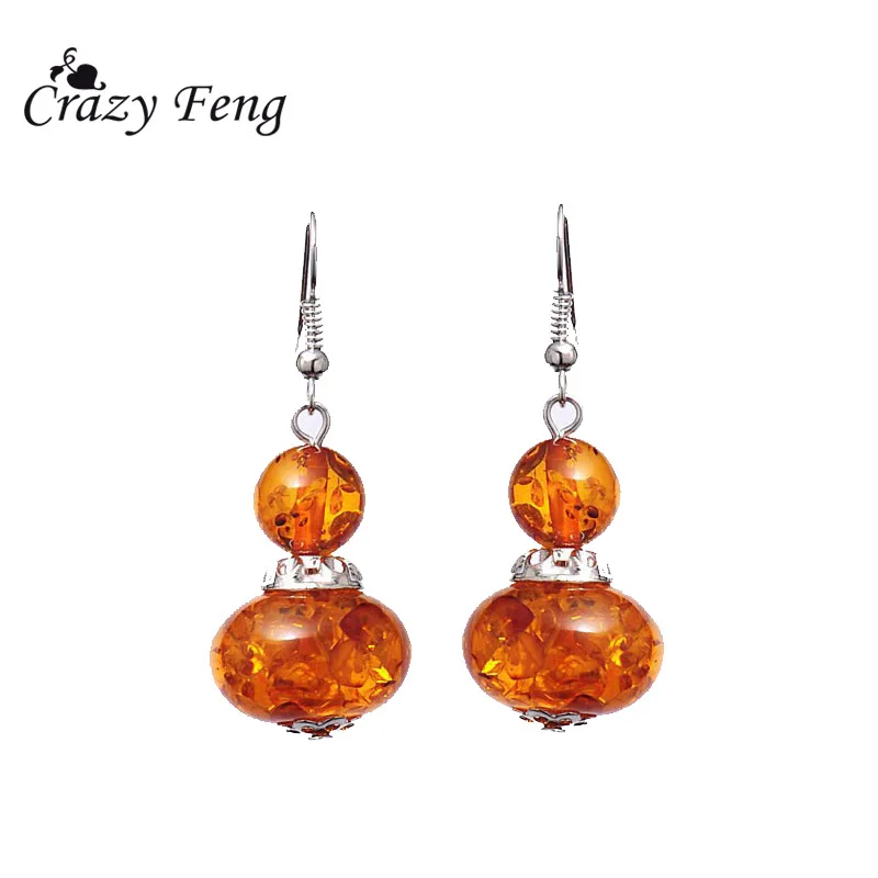 

Crazy Feng Vintage Retro silver color Drop Dangle Earrings African Jewelry Earrings Christmas Gifts For Women Free Shipping