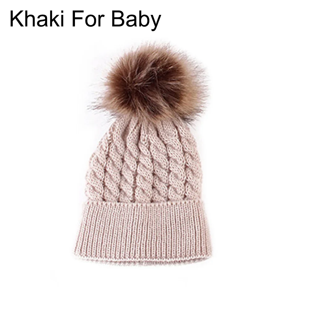 Милые дети, для маленьких мальчиков и девочек, мам вязаная шапка(комплект) зимние теплые Шапки мягкая шапочка Кепки