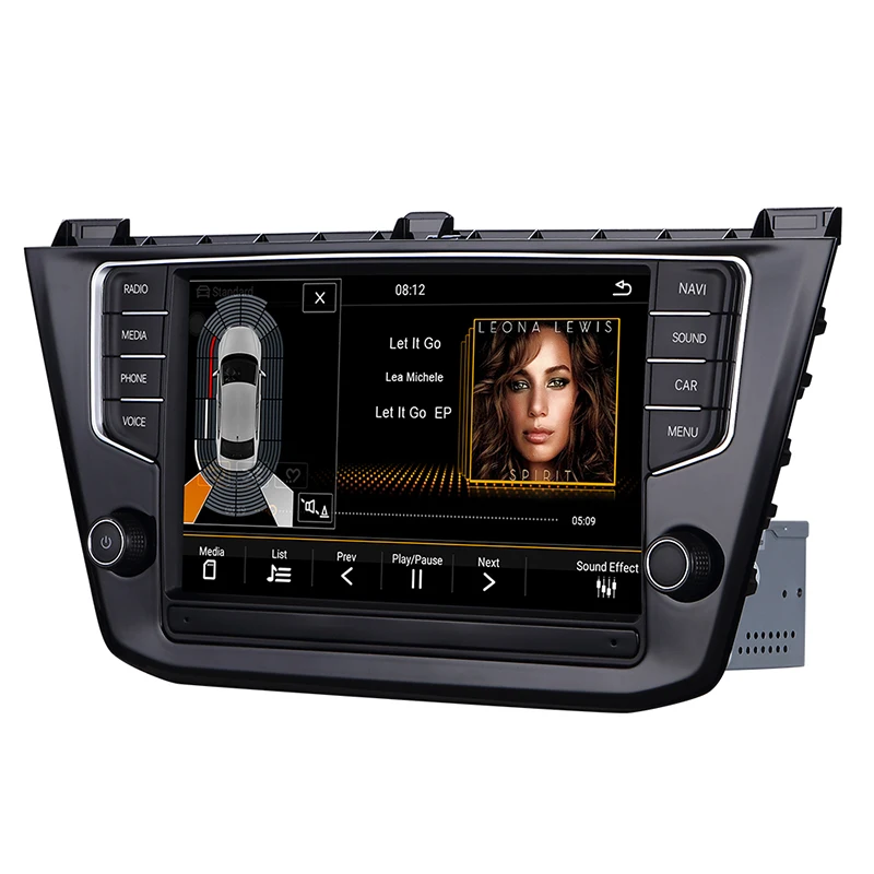 

Android 8.1 2G/32 car stereo multimedia player for VW Tiguan L 2016 built in Canbus,support original TPMS,radar , USB, camera