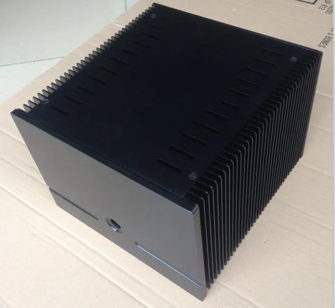 D-008 CNC все алюминиевые шасси чехол коробка шкаф для DIY аудио усилитель мощности 245 мм* 180 мм* 257 мм 245*180*257 мм