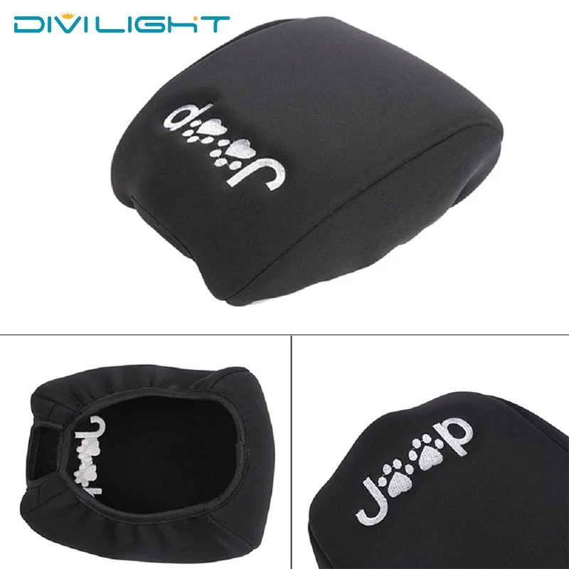 

Car Armrest Pad Covers Center Console AutoSeat Armrests Box Pads Black Armrest Storage ProtectionCushionFor Jeep WranglerJL 2018