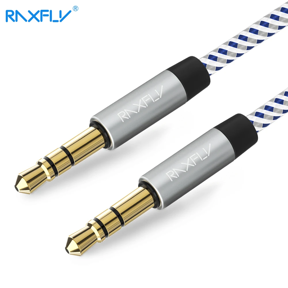 

RAXFLY 3.5MM Male to Male Audio Cable For Car Speaker Headphone 3.5 Jack Phone MP3 Gold Plated Jack 3.5 AUX Cable [ 0.5M 1M 2M ]