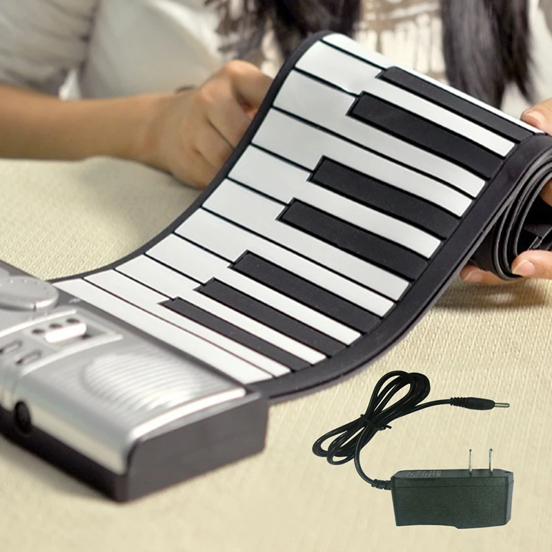 Portable Foldable Pianos beginner digital Roll Up Soft Keyboard