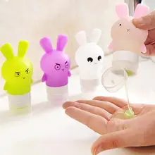 Silicone Rabbit Mini Bottle Storage Kitchen Jars Portable Empty Squeeze Travel Packing Bottle For Shampoo/Shower Gel S4