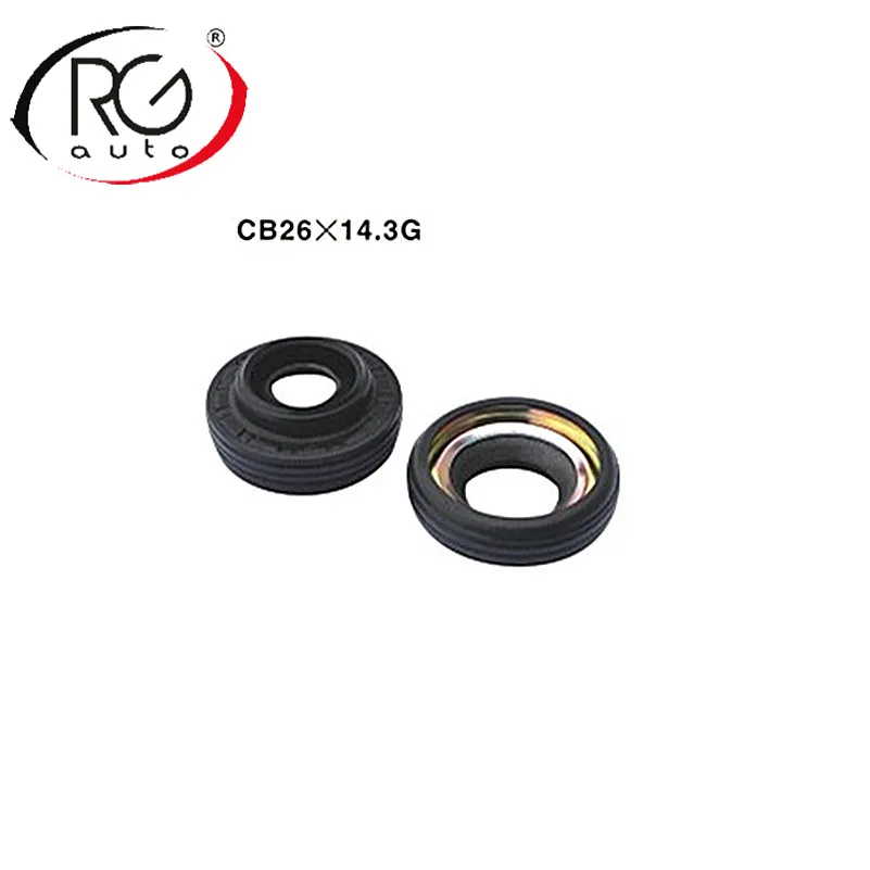 RGFROST Auto AC compressor oil seal/ LIP TYPE with RUBBER-MOUNTED shaft seal ring