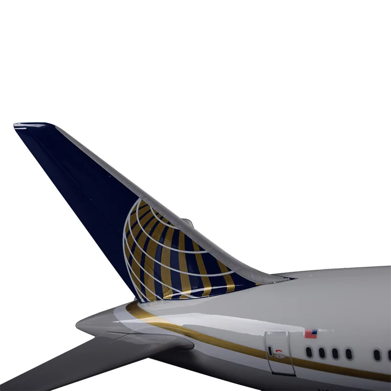 Модель самолета из смолы 43 см модель авиакомпании B787 United Airlines Боинга 787 США ручной