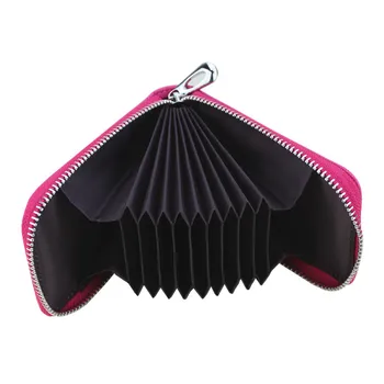 

Casual Travel Credit Card Holder Wallets Genuine Leather Fashion Women Multifunction Business ID Car Card Money Purse Bag
