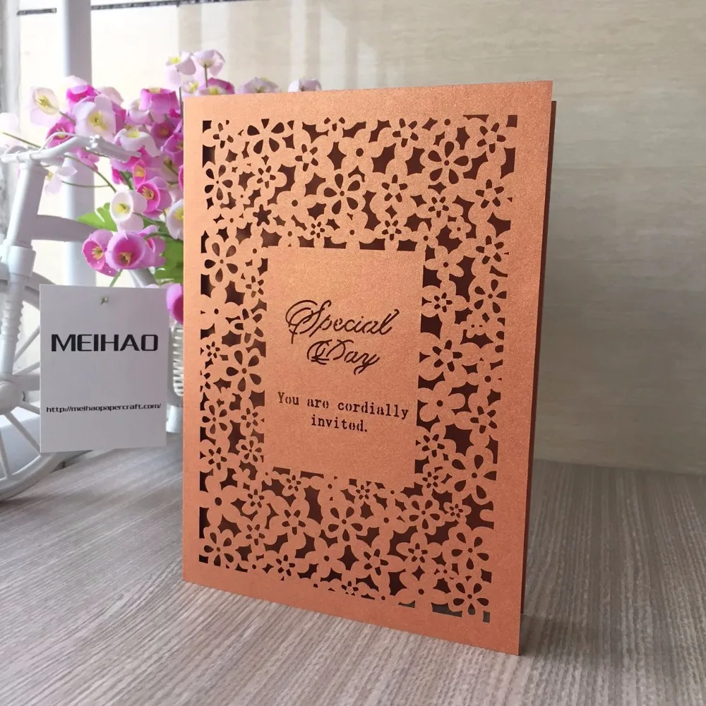 Buy 50pcs Hot Sale Handmade Menu Cards,Laser Cut