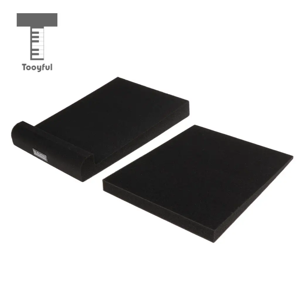 Tooyful 1 Pair Studio Monitor Speaker Acoustic Foam Sound Isolation Sponge Panel for KTV Studio Home Theater Acoustic Treatment