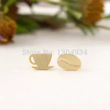 Jisensp 10 пар Модные Симпатичные серьги-гвоздики для женщин ювелирные изделия кофе и чашки серьги-гвоздики оптом Косплей простые ювелирные изделия