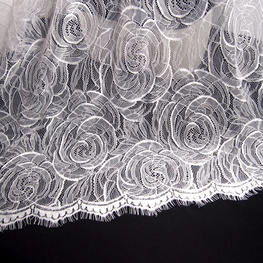 LASUI 3m /1 piece Hollow Eyelash French Lace Fabric Diy High End Lace