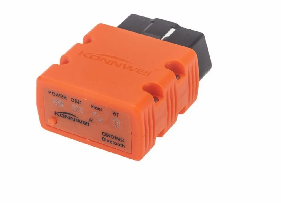 Konnwei KW902 Мини ELM327 Bluetooth OBD-II диагностические инструменты для автомобиля Elm 327 OBD2 считыватель кодов Сканер Поддержка J1805 протокол - Цвет: Orange