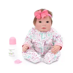 Горячая Распродажа reborn Детские куклы игрушки подарок 20 "50 см Силиконовые reborn Детские куклы новорожденная девочка живые Bebes reborn poupee npk куклы