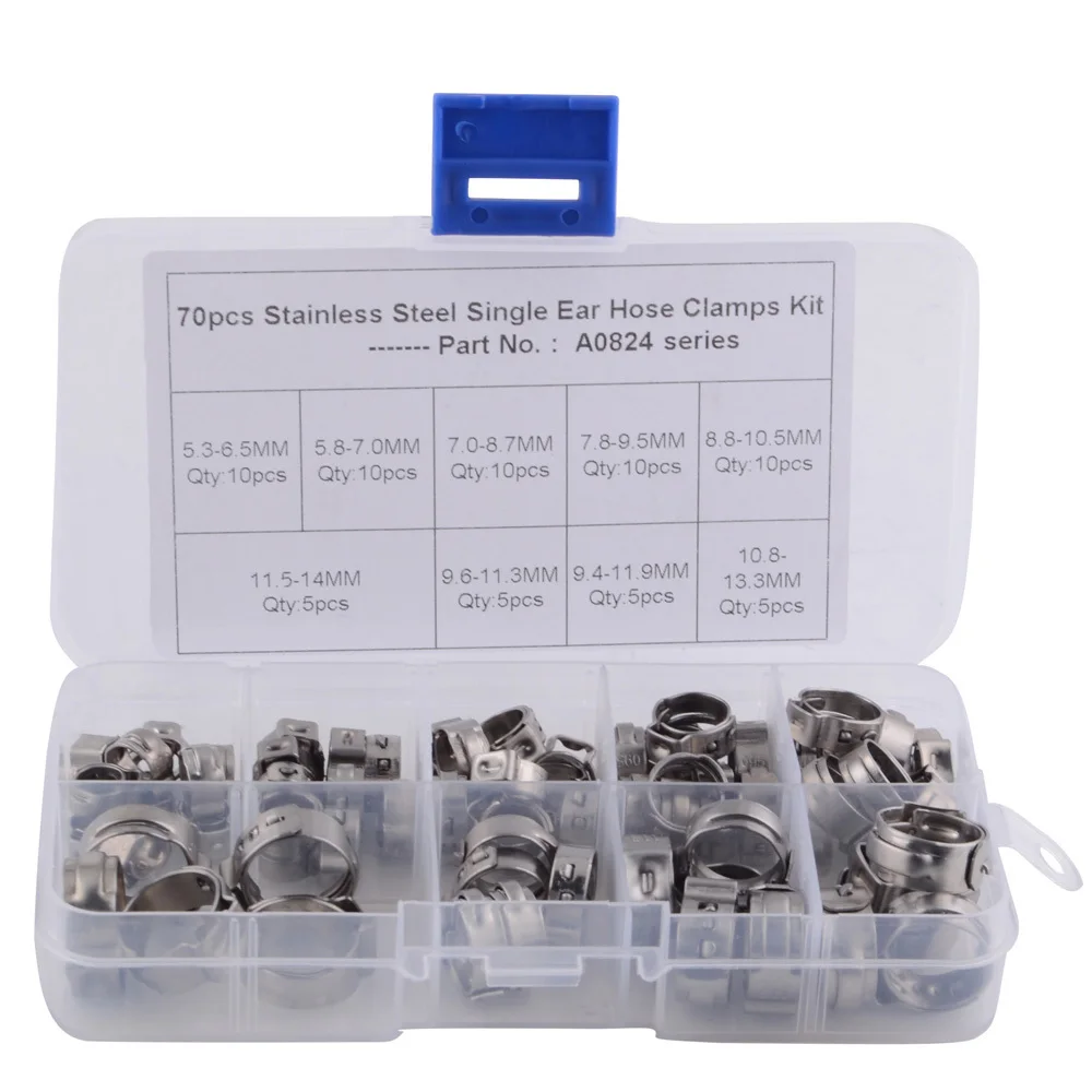 Single Stainless Line Clamps 1//4/"
