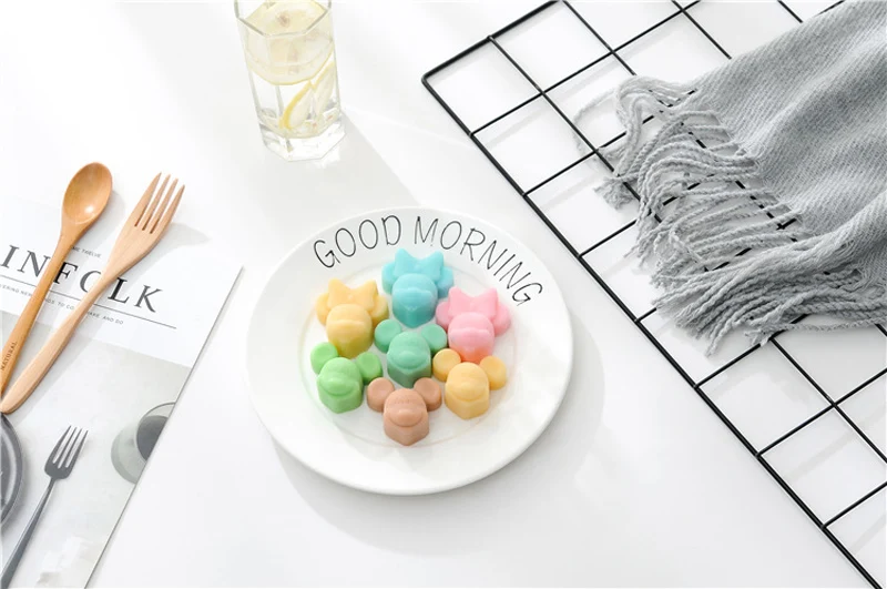 Cartoon Silicone Cake Mold Dessert Baking Tools Non-stick Cake Mold Jelly&Candy Handmade Soap Mold 3D Cake Decoration   (13)