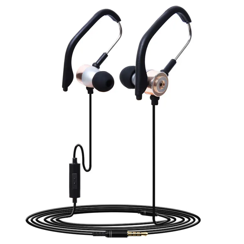 Hook Running Earphone Wired in Ear Bass earphone Sports Earphones Best Cool headset MIC earphone fone de ouvido for Smartphone