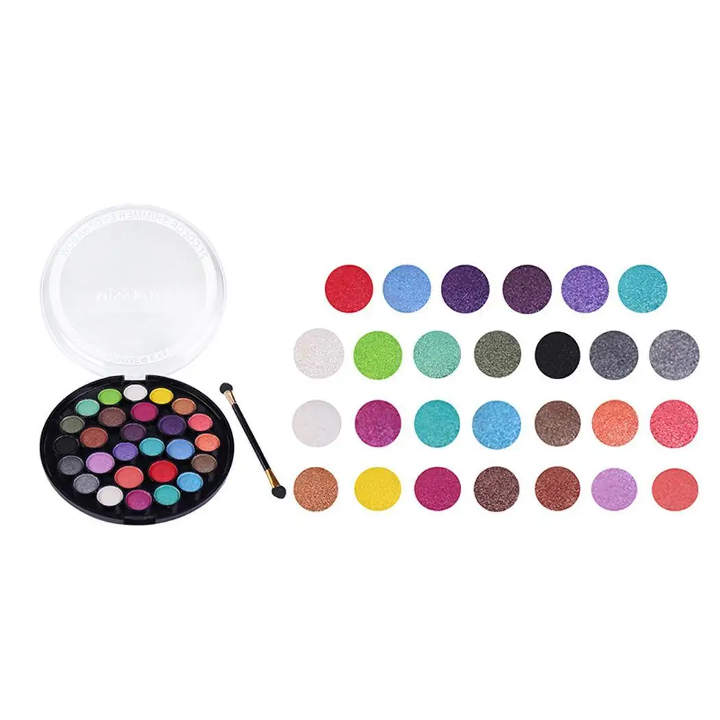 

1 Pc Portable 27 Colors Long-Lasting Eye Shadow 30g(27 Colors/Pc) Makeup Powder Eyeshadow Palette China Plate