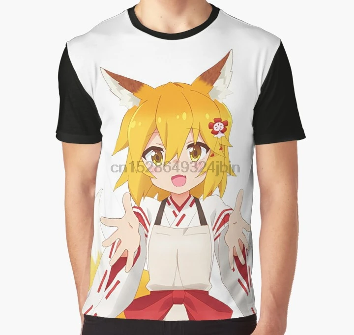 

All Over Print 3D Tshirt Men Big Print T Shirt Senko-san - Sewayaki Kitsune no Senko-san Women Full Print Graphic T-Shirt