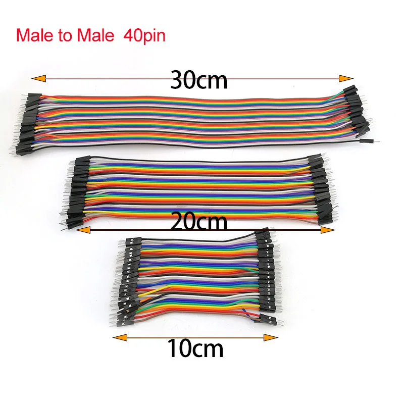 

10CM 20CM 30CM 40PIN Jumper Wire Male to Male Pin Connecting Line Set Eclectic Cable for PBC Breadboard Arduino DIY Kit