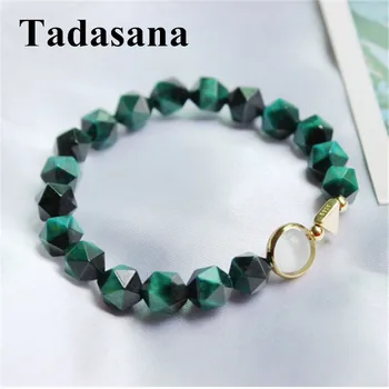 

Rock Crystal Faceted Tiger Eye Natural Stone Bracelet For Women For Men Jewelry Gift Help For Career More Wealth