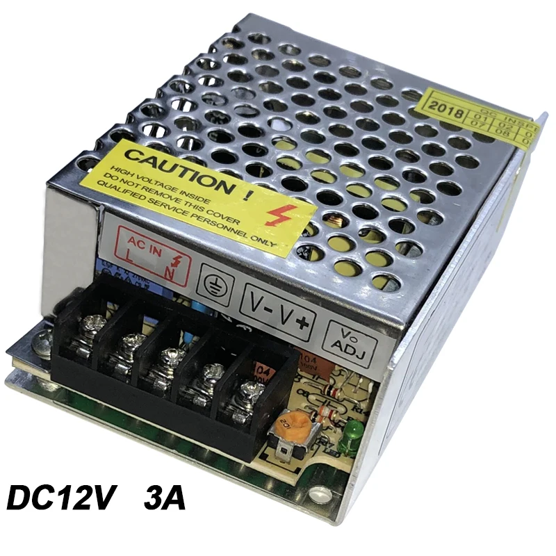 SHNITPWR 12V 15A 180W Power Supply Adapter 110V / 220V AC To DC - View #2
