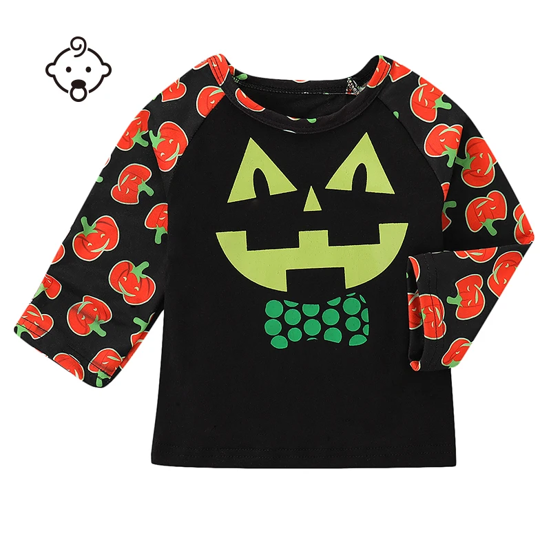 Baby Halloween Pumpkin T Shirt Toddler Boys Spring Autumn Clothes Top ...