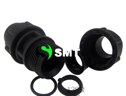 

free shipping 1pcs PE-63 63mm quick connectors water fittings for 63mm PE hose plastic compression fittings,