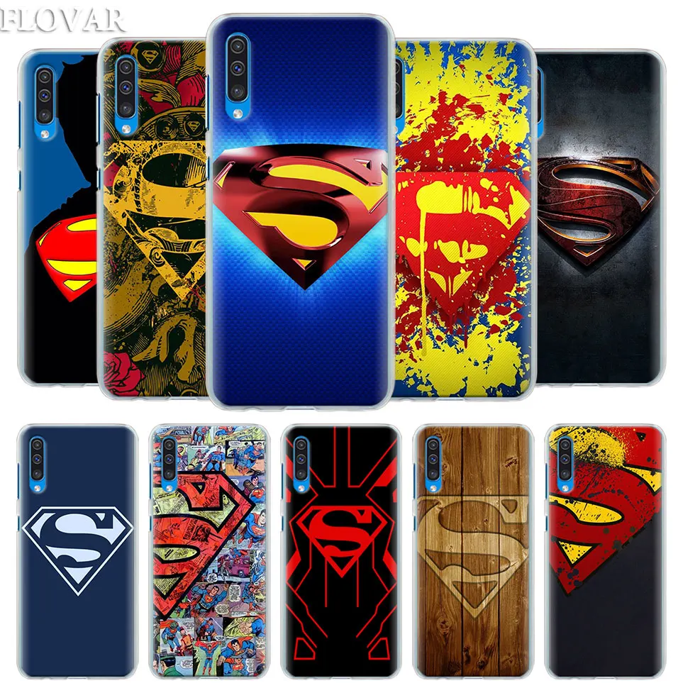 

Superman S Logo Case Cover for Samsung Galaxy A30 A40 A50 A70 A6 A8 Plus A7 A9 2018 M30 Phone Case Coque