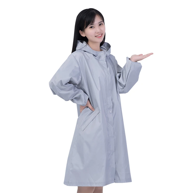 Gray Apron С шляпой водонепроницаемый Женский Мужской рукав нагрудник фартук черный серый розовый шеф-повара Кухня Бытовая Чистка работы фартук аксессуары - Цвет: Gray Apron